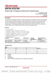 HD74LVC573A datasheet pdf Renesas