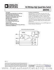 ADN2845ACHIPS datasheet pdf Analog Devices