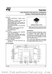 TDA7501TR datasheet pdf ST Microelectronics