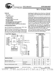 CY7C1061AV25-10ZC datasheet pdf Cypress