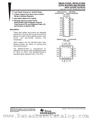 SN54ALS1244AJ datasheet pdf Texas Instruments