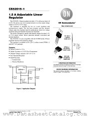 CS52015-1GT3 datasheet pdf ON Semiconductor