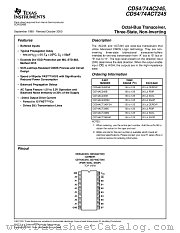 CD74ACT245SM datasheet pdf Texas Instruments