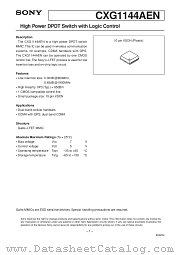 CXG1144AEN datasheet pdf SONY