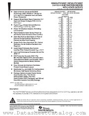 SN74ALVTH162827LR datasheet pdf Texas Instruments