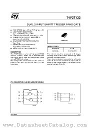 74V2T132 datasheet pdf ST Microelectronics