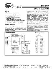 CY62127BVLL-55ZI datasheet pdf Cypress