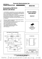 MC33199 datasheet pdf Freescale (Motorola)