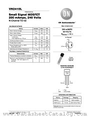 VN2410L datasheet pdf ON Semiconductor