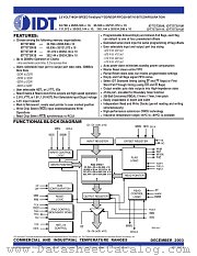 IDT72T20118L4BB datasheet pdf IDT