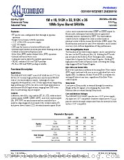 GS8160V32B datasheet pdf GSI Technology