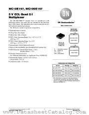 MC10E157FNR2 datasheet pdf ON Semiconductor
