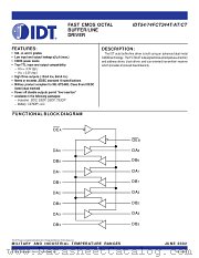 IDT5962-9220303MRA datasheet pdf IDT