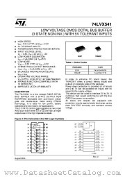 74LVX541 datasheet pdf ST Microelectronics
