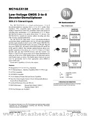 MC74LCX138DT datasheet pdf ON Semiconductor
