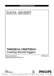 74HCT3G14DC datasheet pdf Philips