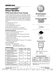 MBRB1045 datasheet pdf ON Semiconductor