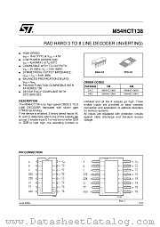 M54HCT138K1 datasheet pdf ST Microelectronics