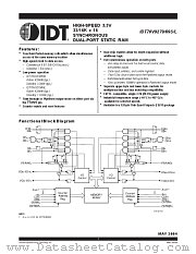 IDT70V9279L12PRF8 datasheet pdf IDT