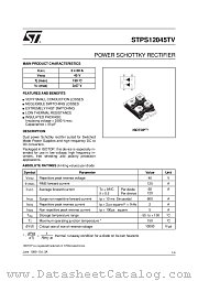 STPS12045 datasheet pdf ST Microelectronics