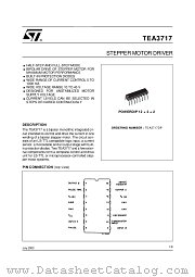 TEA3717 datasheet pdf ST Microelectronics