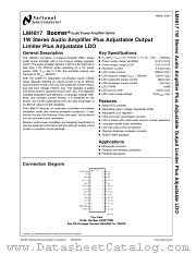 LM4817 datasheet pdf National Semiconductor