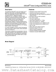 ICS525-04 datasheet pdf Texas Instruments