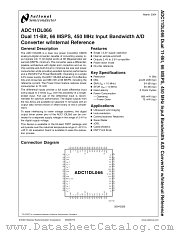 ADC11DL066 datasheet pdf National Semiconductor