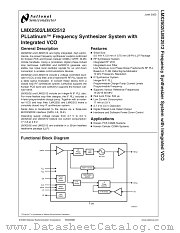 LMX2512LQ0967 datasheet pdf National Semiconductor