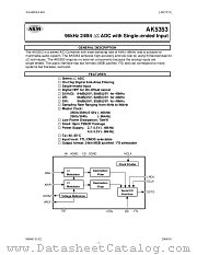 AK5353 datasheet pdf AKM