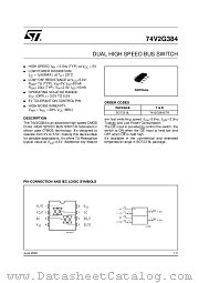 74V2G384 datasheet pdf ST Microelectronics