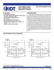 IDT74FCT16646ATPV datasheet pdf IDT