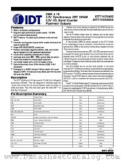 IDT71V3548S133BG datasheet pdf IDT