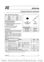 STPS1150 datasheet pdf ST Microelectronics
