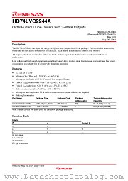 HD74LVC2244A datasheet pdf Renesas