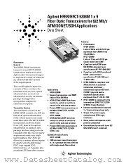 HFBR-5208AM datasheet pdf Agilent (Hewlett-Packard)