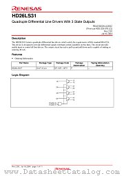 HD26LS31 datasheet pdf Renesas