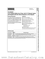 74LCX2244SJ datasheet pdf Fairchild Semiconductor