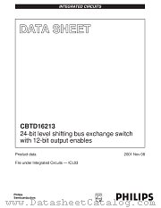 CBTD16213 datasheet pdf Philips