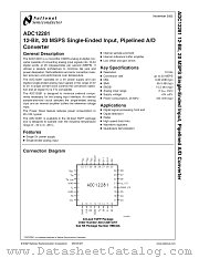 ADC12281EVAL datasheet pdf National Semiconductor