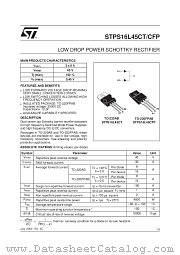 STPS16L45C datasheet pdf ST Microelectronics