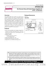 STK403-430 datasheet pdf SANYO