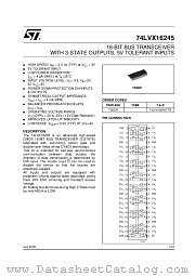 74LVX16245 datasheet pdf ST Microelectronics