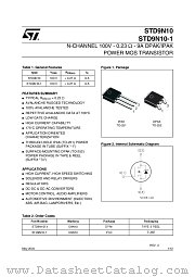 STD9N10-1 datasheet pdf ST Microelectronics
