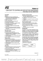 TDA9112 datasheet pdf ST Microelectronics