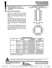 SN74AHC240DGVR datasheet pdf Texas Instruments