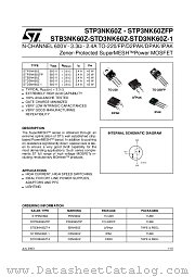 STD3NK60ZT4 datasheet pdf ST Microelectronics