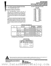 SN74CBTS3384DWR datasheet pdf Texas Instruments