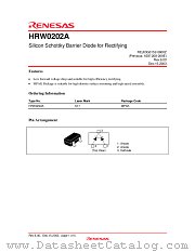 HRW0202A datasheet pdf Renesas