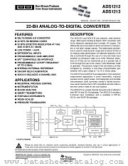 ADS1213P datasheet pdf Texas Instruments